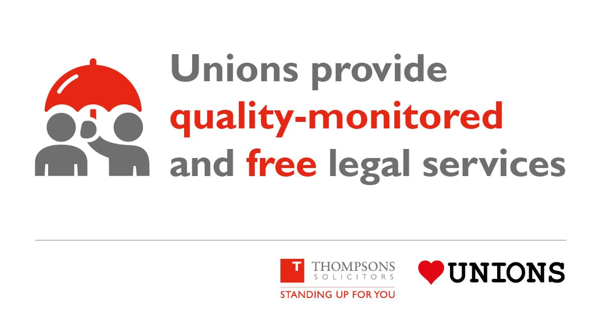 Unions provide quality-monitored and free legal service.